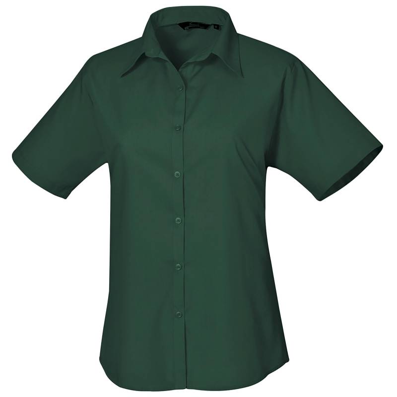 Popeline Bluse Damen Dunkelgrün 48 von PREMIER