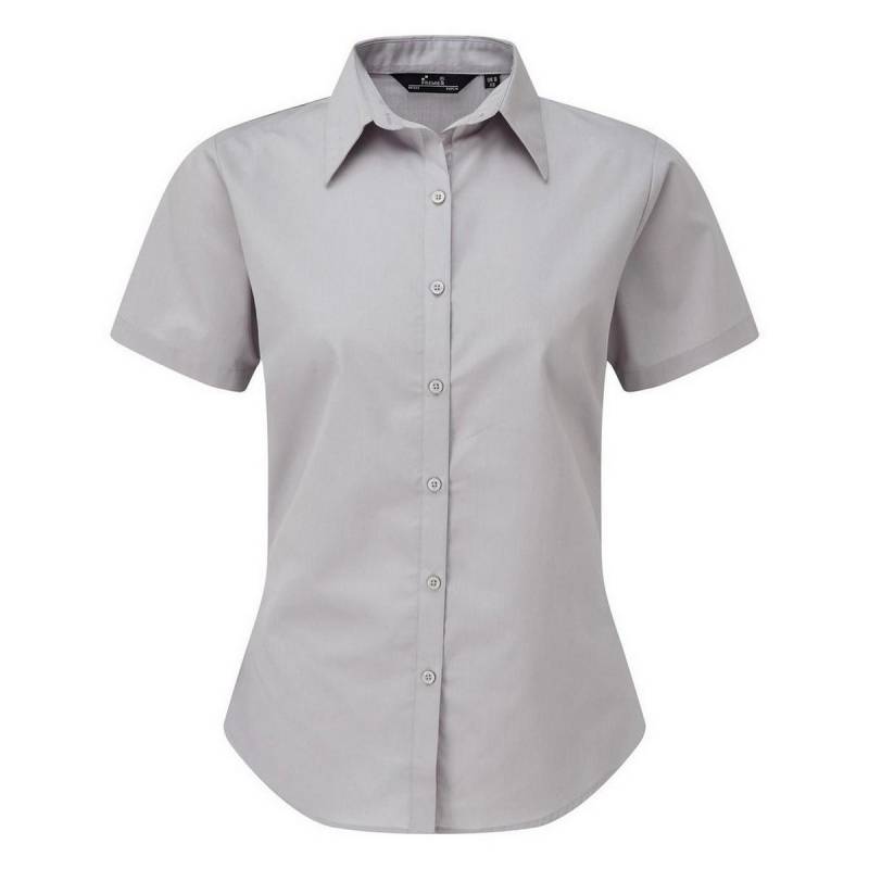 Popeline Bluse Damen Silber 40 von PREMIER