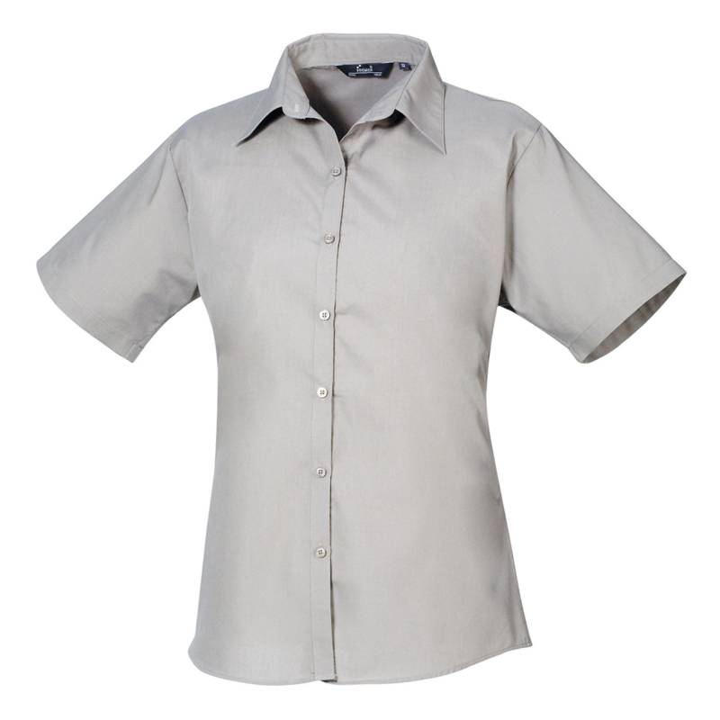 Popeline Bluse Damen Silber 44 von PREMIER