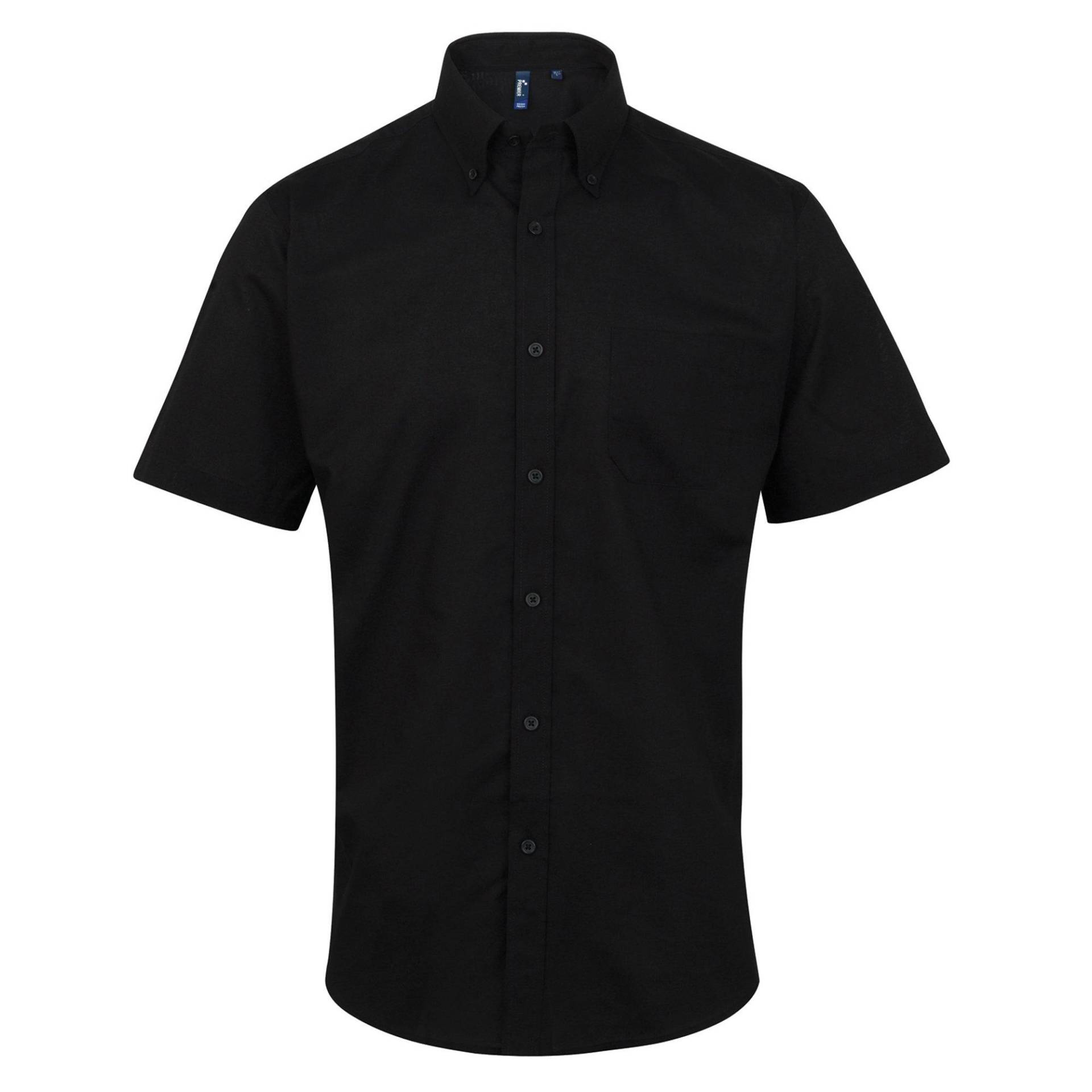 Signature Oxford-hemd / Arbeitshemd Herren Schwarz 49 von PREMIER