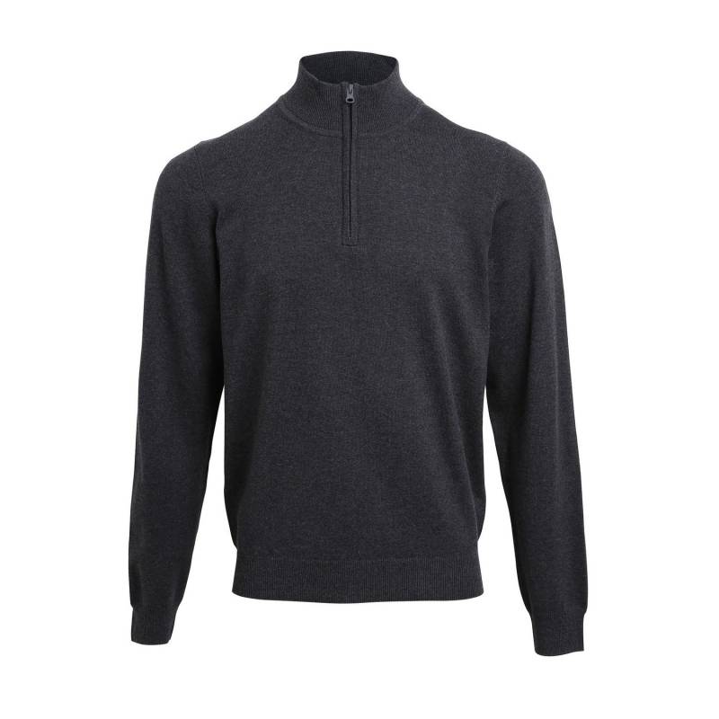 Sweatshirt Reißverschluss Herren Charcoal Black 4XL von PREMIER