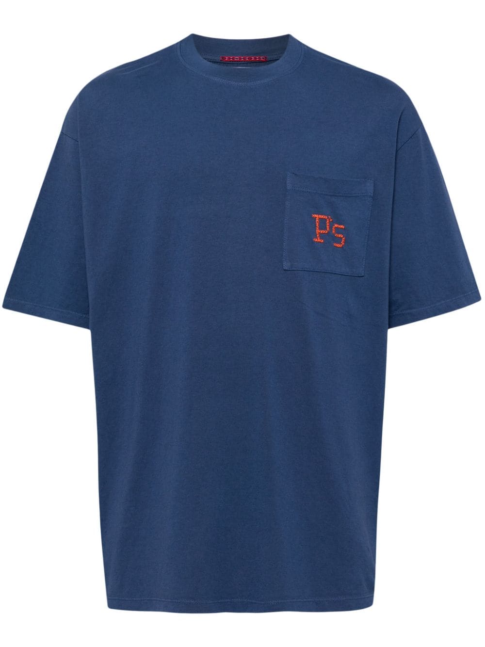 PRESIDENT'S logo-embroidered cotton T-shirt - Blue von PRESIDENT'S