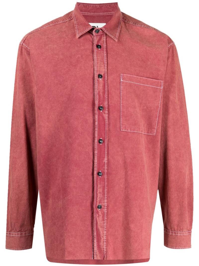 PRESIDENT'S long-sleeve cotton shirt - Red von PRESIDENT'S