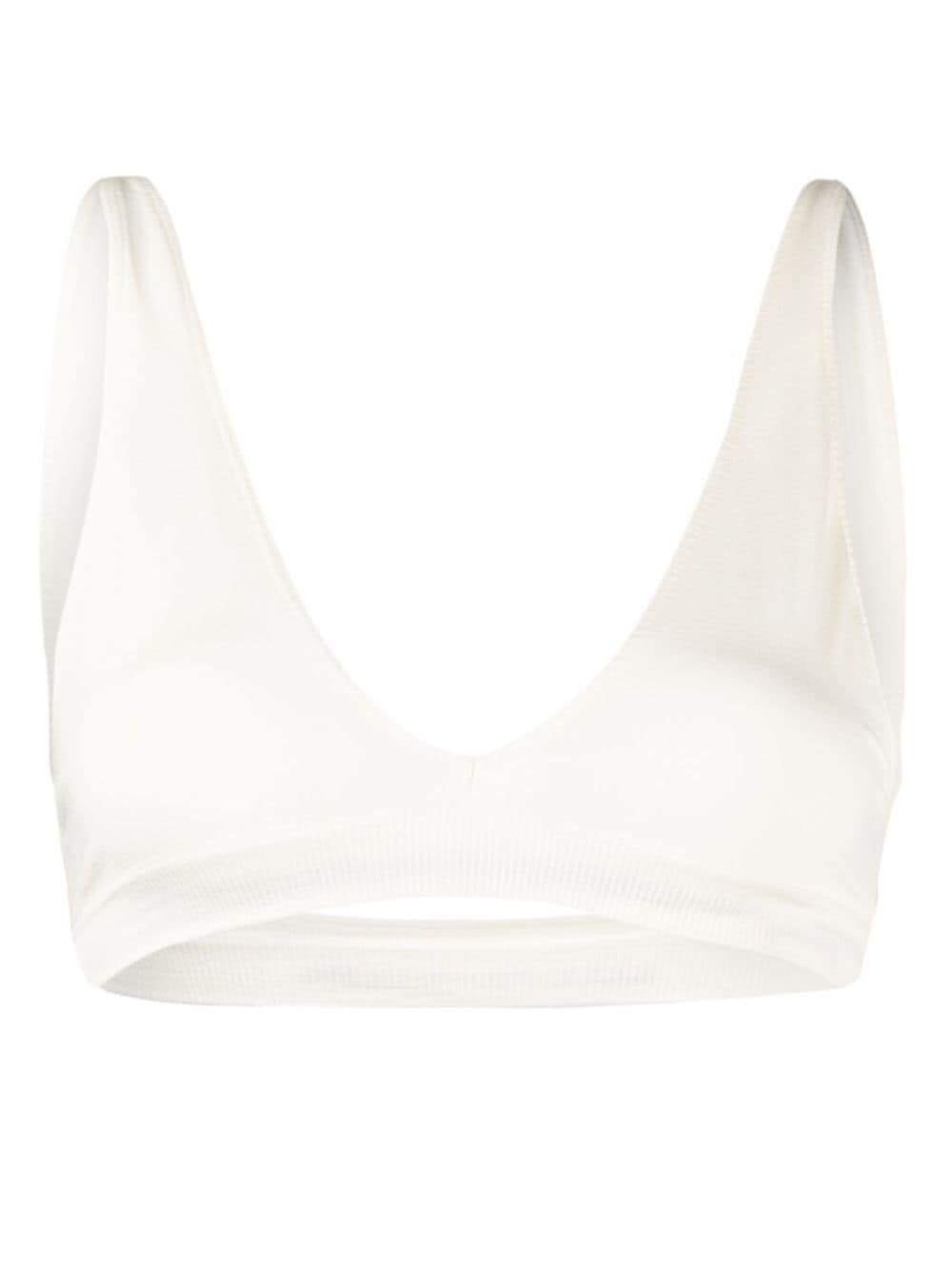 PRISM² Graceful ribbed bra - White von PRISM²