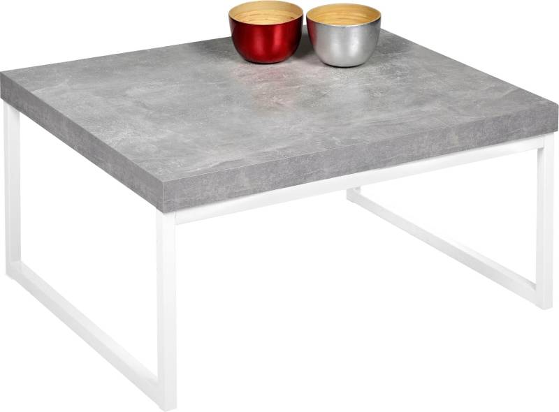 PRO Line Couchtisch »Genova«, Gestell aus Metall lackiert, Kufengestell, Holzplatte, rechteckig von PRO Line