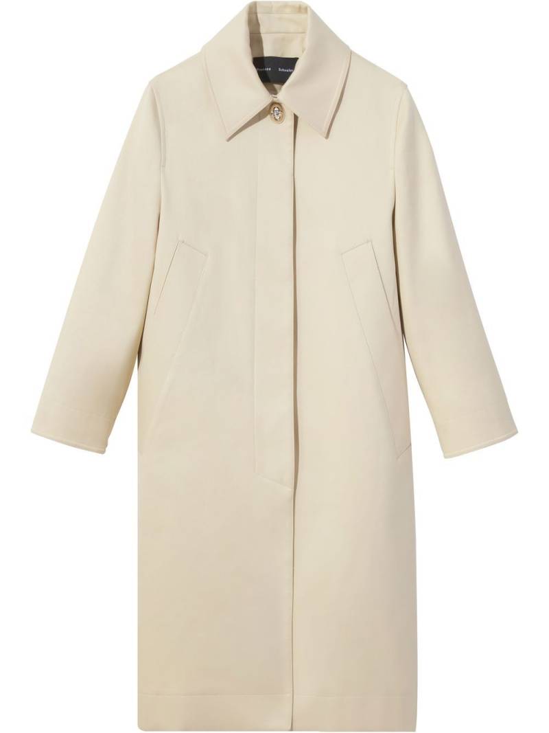 Proenza Schouler single-breasted cotton coat - Neutrals von Proenza Schouler