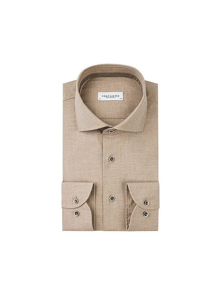 PROFUOMO Hemd Slim Fit  beige | 37 von PROFUOMO