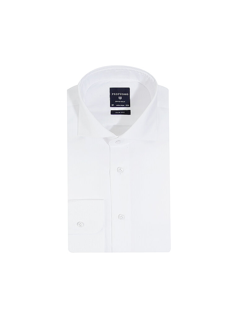 PROFUOMO Hemd Slim Fit weiss | 37 von PROFUOMO