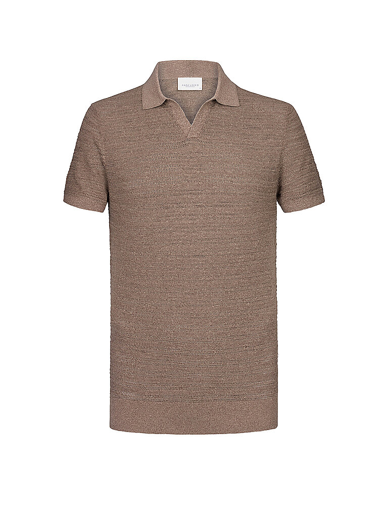 PROFUOMO Poloshirt  braun | L von PROFUOMO