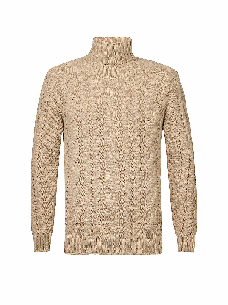 PROFUOMO Rollkragenpullover braun | L von PROFUOMO