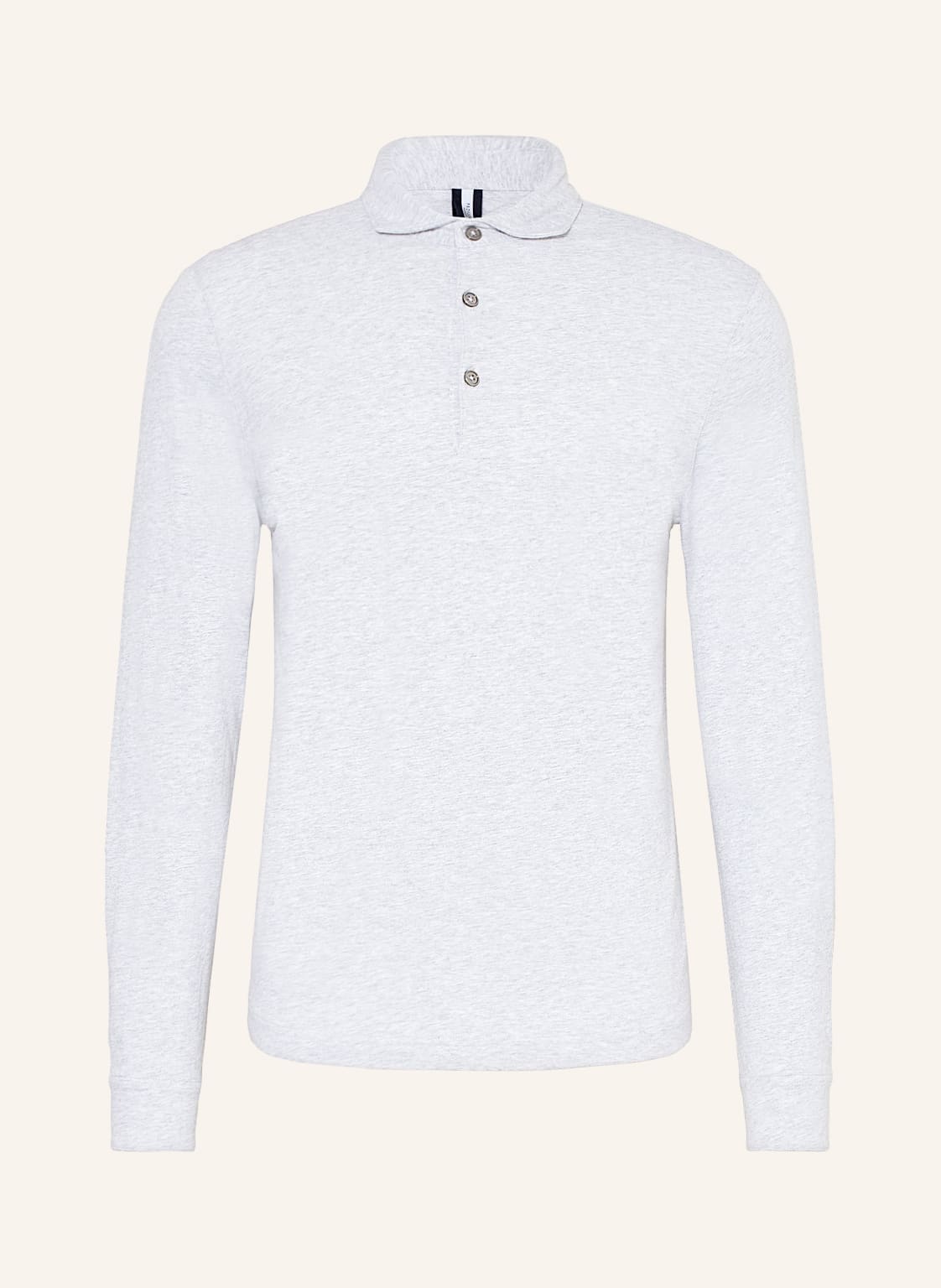 Profuomo Jersey-Poloshirt grau von PROFUOMO