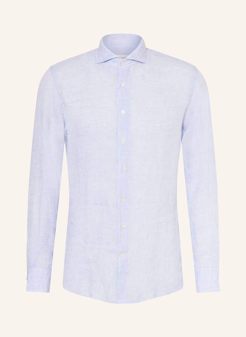 Profuomo Leinenhemd Slim Fit blau von PROFUOMO