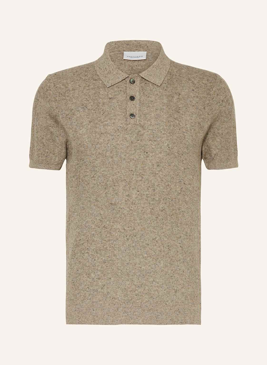 Profuomo Strick-Poloshirt Regular Fit beige Profuomo Strick-Poloshirt Regular Fit beige von PROFUOMO