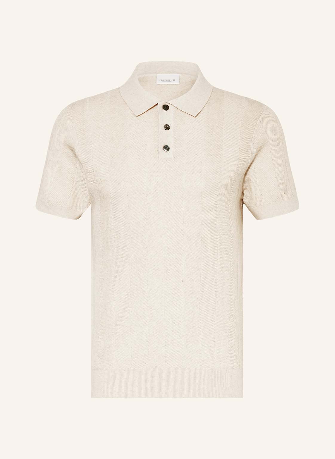 Profuomo Strick-Poloshirt Regular Fit weiss Profuomo Strick-Poloshirt Regular Fit weiss von PROFUOMO