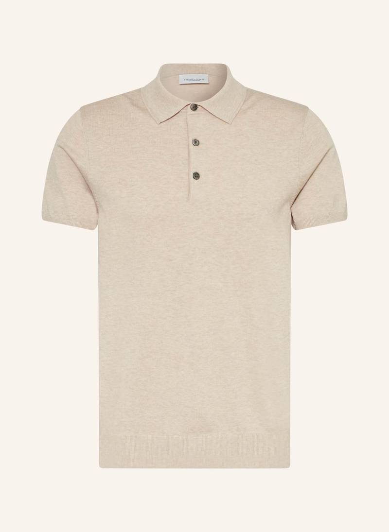 Profuomo Strick-Poloshirt beige von PROFUOMO