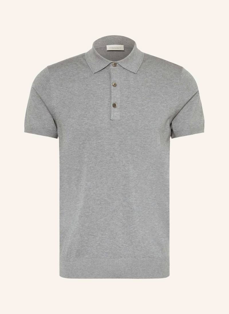 Profuomo Strick-Poloshirt blau von PROFUOMO