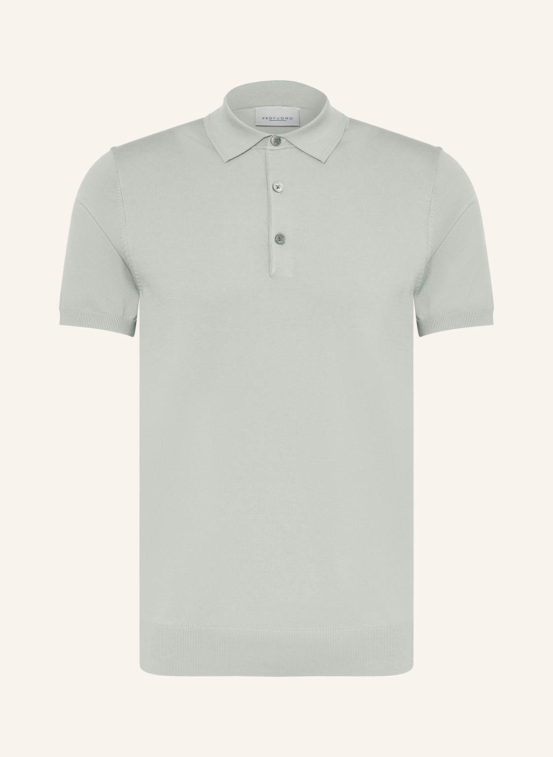 Profuomo Strick-Poloshirt gruen von PROFUOMO