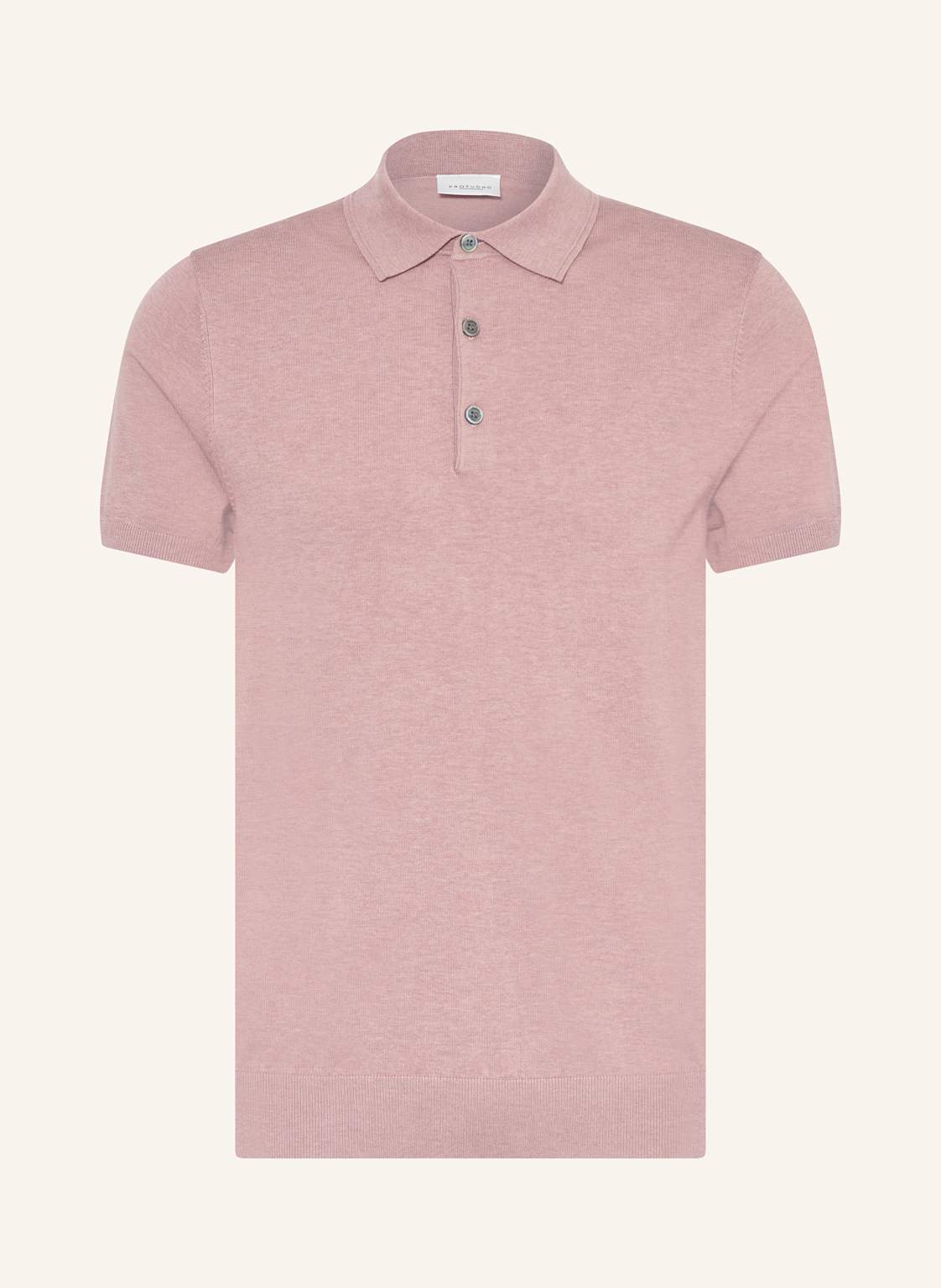 Profuomo Strick-Poloshirt rosa von PROFUOMO