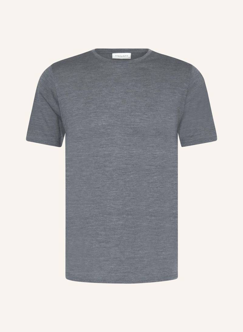 Profuomo T-Shirt Aus Merinowolle grau von PROFUOMO