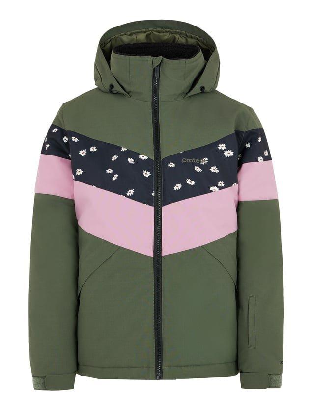 Mädchen Skijacke Prtfugy Botanic Green Mädchen Multicolor 104 von PROTEST