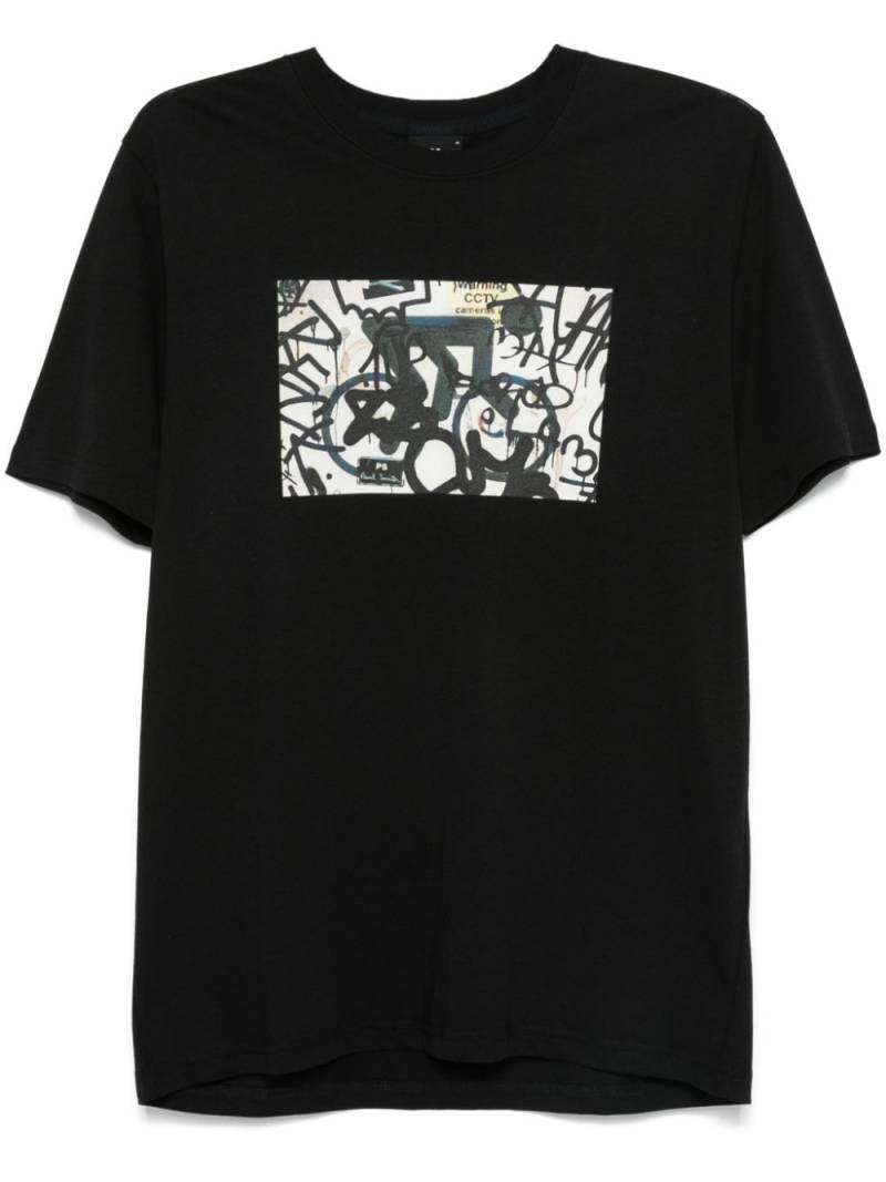 PS Paul Smith B&W Bike T-shirt - Black von PS Paul Smith