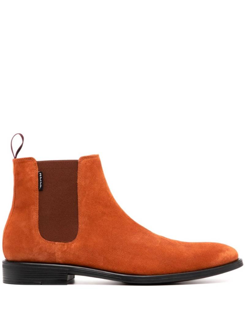 PS Paul Smith Burnt Orange Suede 'Cedric' Boots - Brown von PS Paul Smith