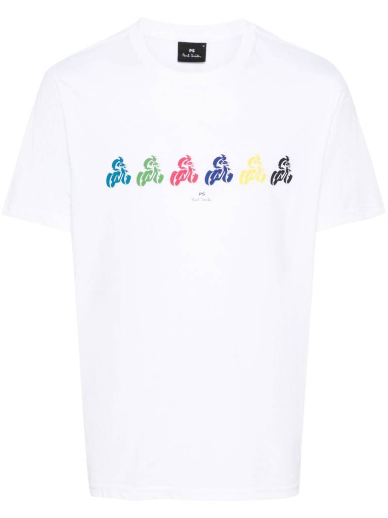 PS Paul Smith Cycle organic-cotton T-Shirt - White von PS Paul Smith