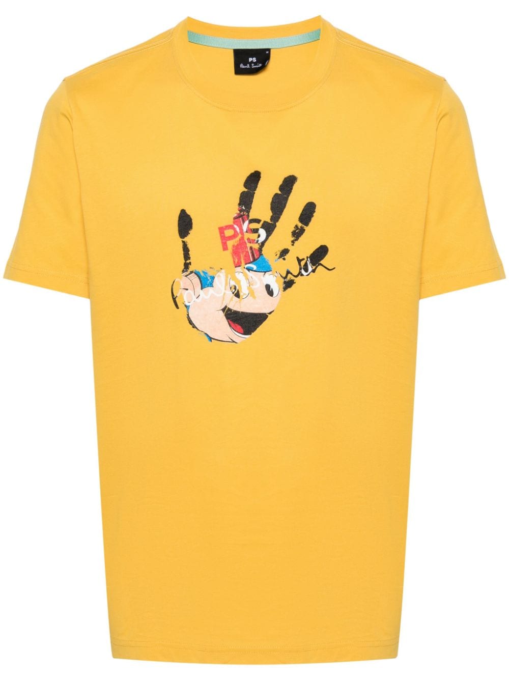 PS Paul Smith Hand logo-print T-shirt - Yellow von PS Paul Smith