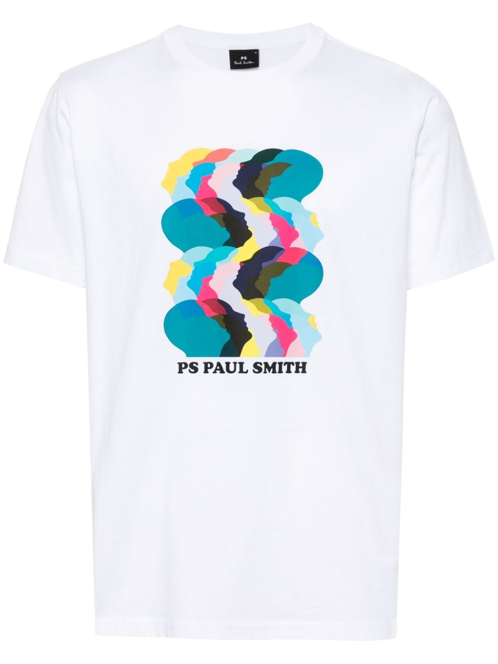 PS Paul Smith Heads Up logo-print T-shirt - White von PS Paul Smith