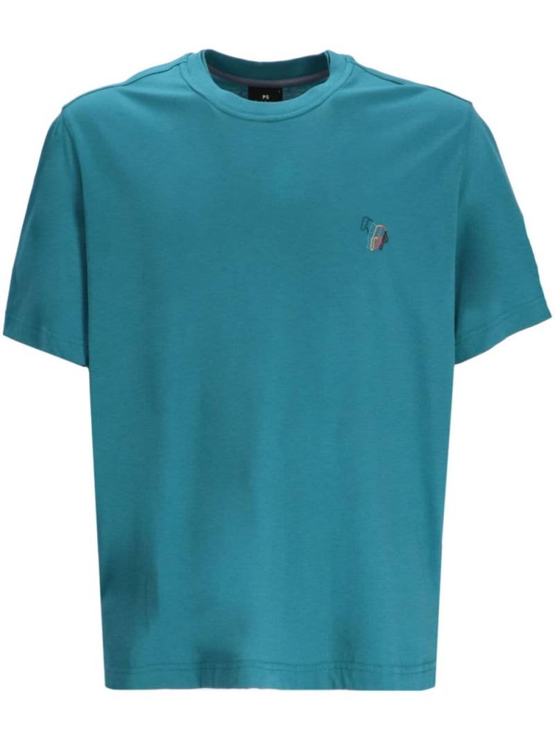 PS Paul Smith Logo Cotton T-Shirt - Blue von PS Paul Smith