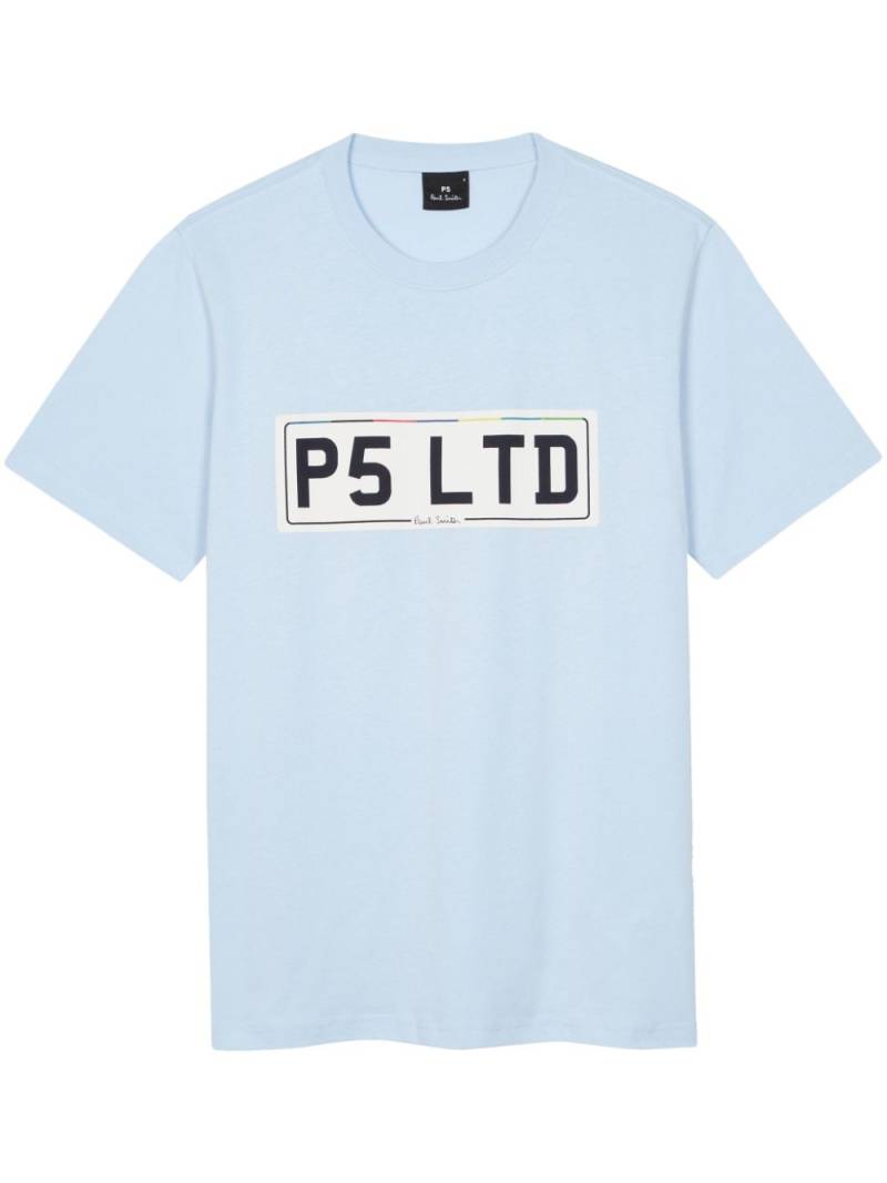 PS Paul Smith Number Plate t-shirt - Blue von PS Paul Smith