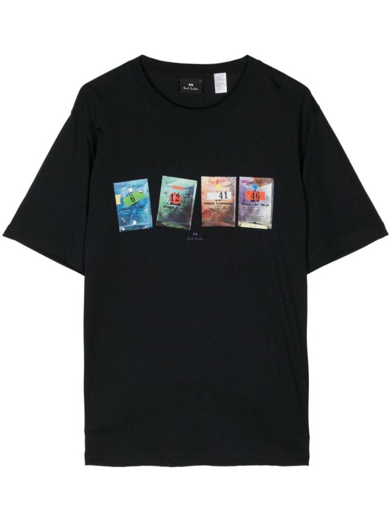 PS Paul Smith Seed Packet Print T-Shirt - Black von PS Paul Smith