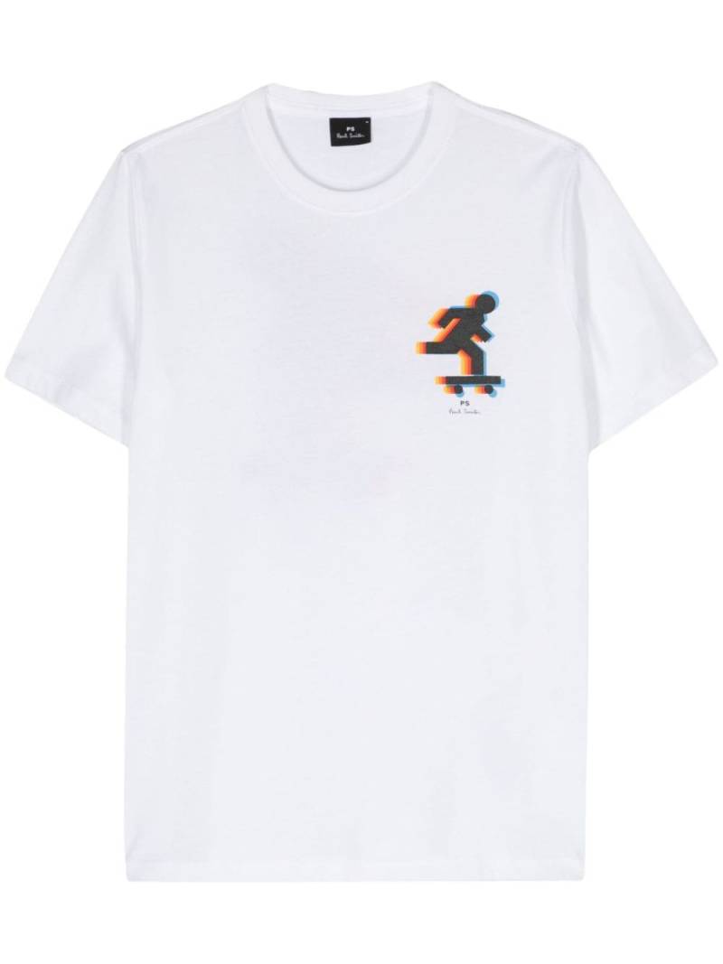 PS Paul Smith Skater-print cotton T-shirt - White von PS Paul Smith