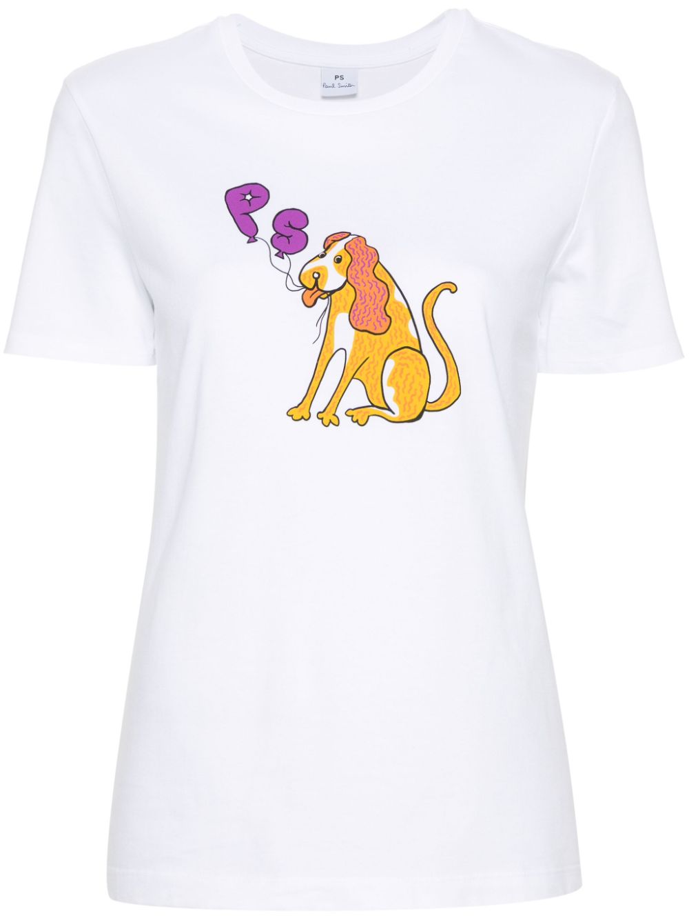 PS Paul Smith Spaniel cotton T-shirt - White von PS Paul Smith