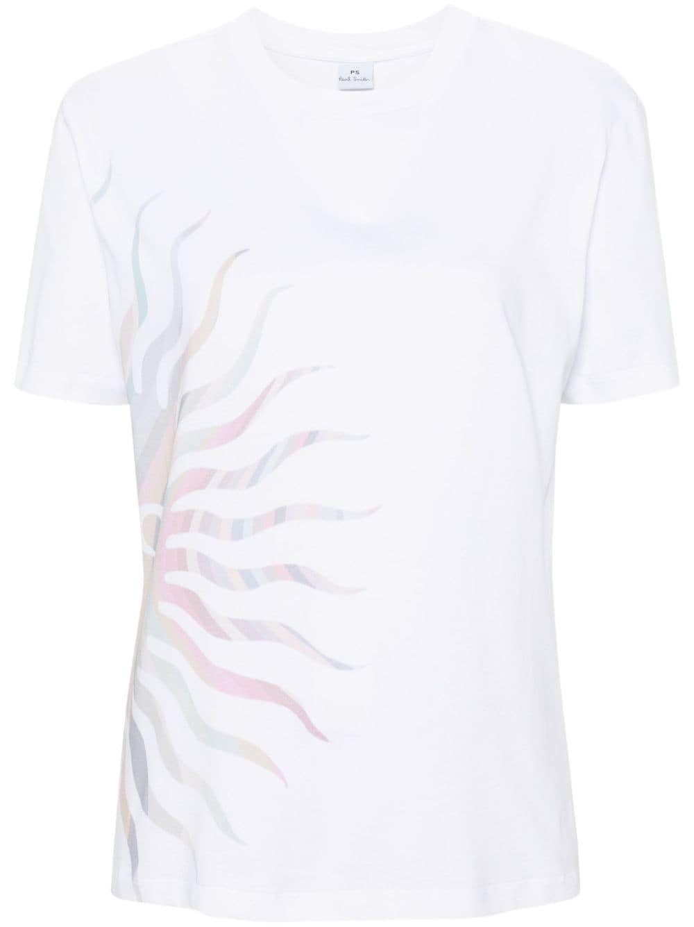 PS Paul Smith Swirl Sun-print T-shirt - White von PS Paul Smith