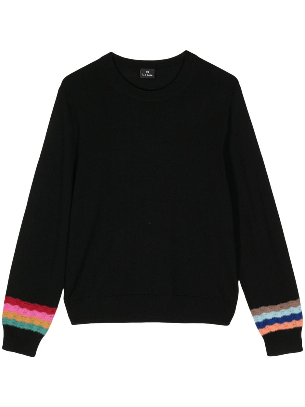 PS Paul Smith Swirl striped wool jumper - Black von PS Paul Smith