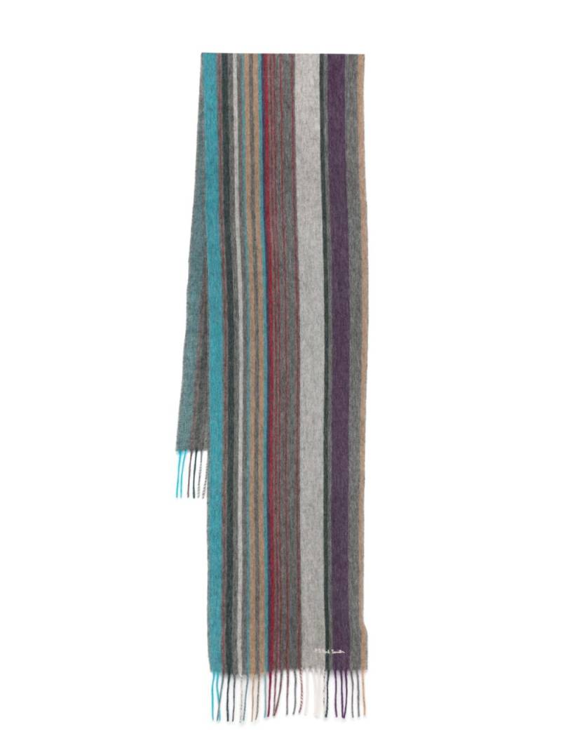 PS Paul Smith Trent Stripe scarf - Grey von PS Paul Smith