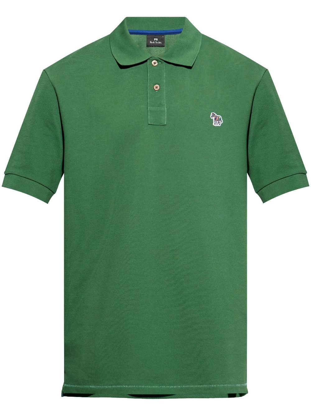 PS Paul Smith Zebra-motif organic cotton polo shirt - Green von PS Paul Smith