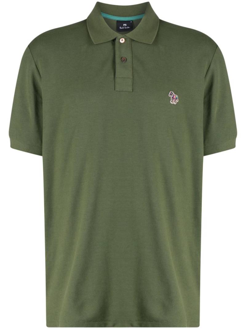 PS Paul Smith Zebra-patch polo shirt - Green von PS Paul Smith