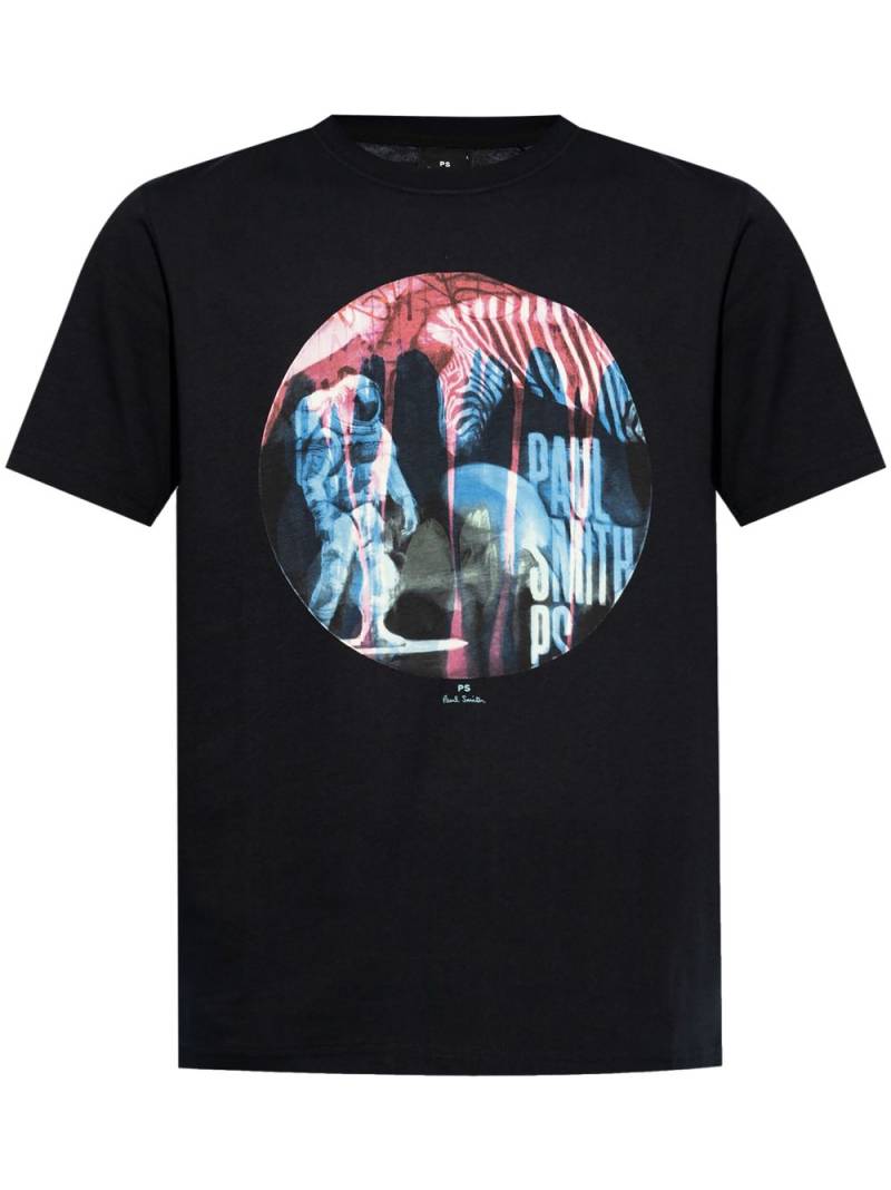 PS Paul Smith astronaut-print cotton T-shirt - Black von PS Paul Smith