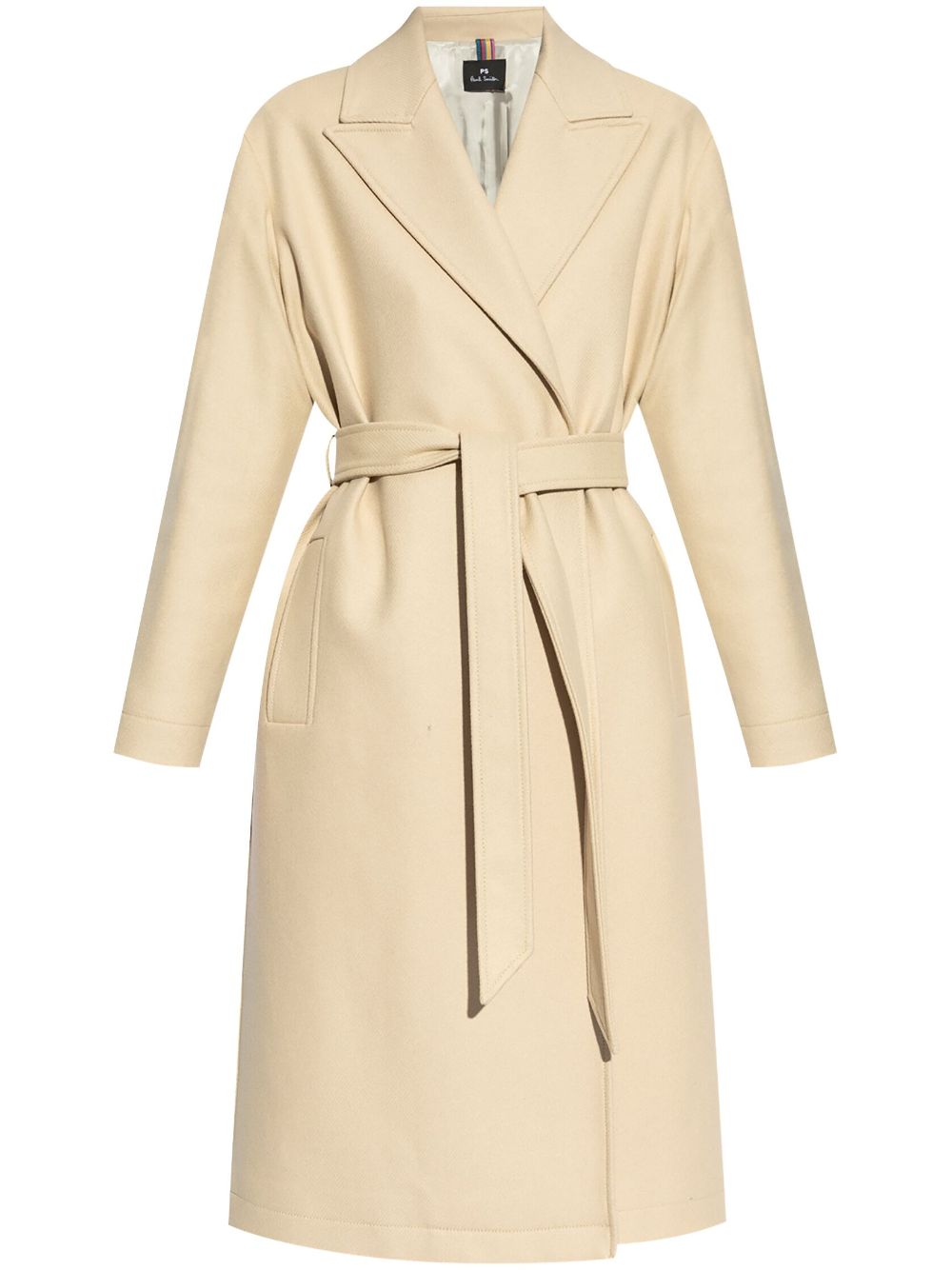 PS Paul Smith belted coat - Neutrals von PS Paul Smith