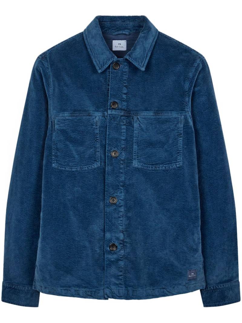 PS Paul Smith corduroy shirt jacket - Blue von PS Paul Smith