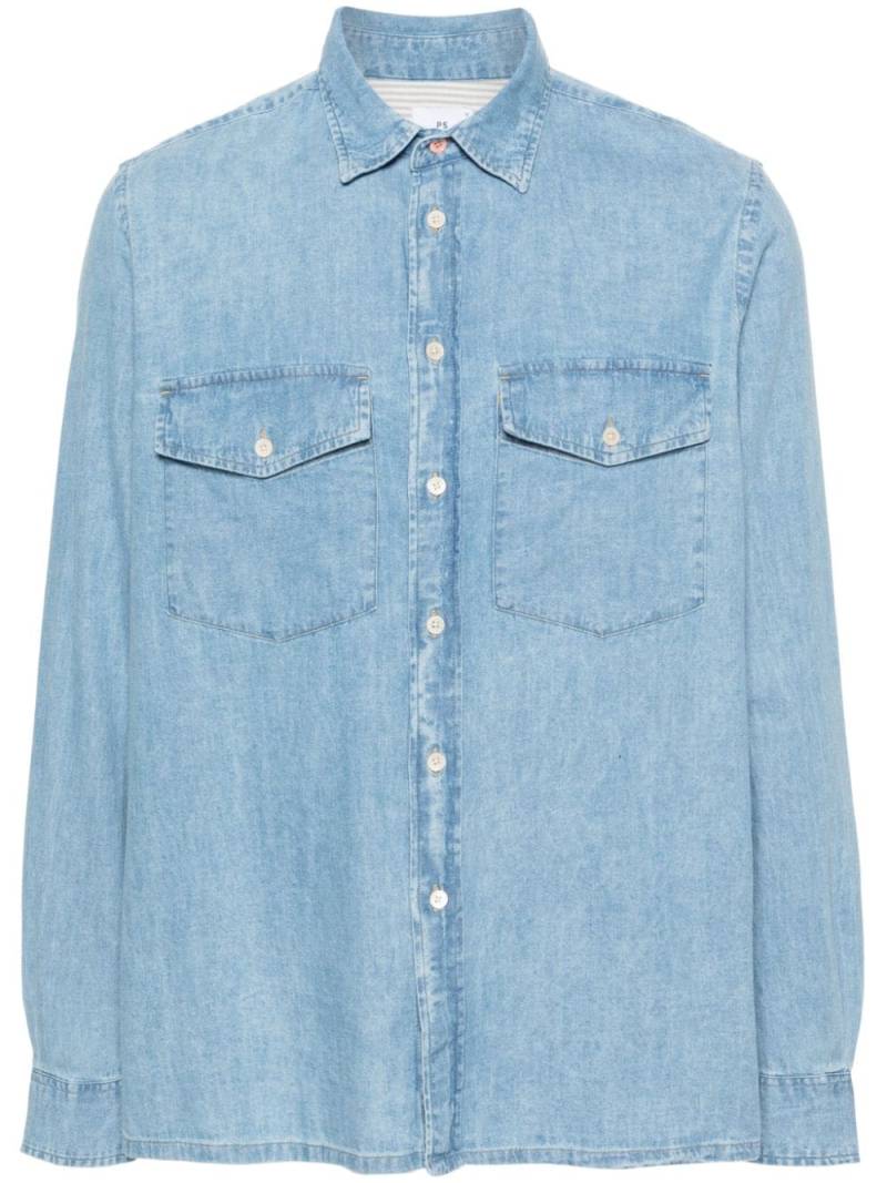 PS Paul Smith denim patch-pocket shirt - Blue von PS Paul Smith