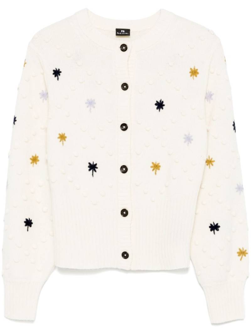 PS Paul Smith embroidered-motif cardigan - Neutrals von PS Paul Smith