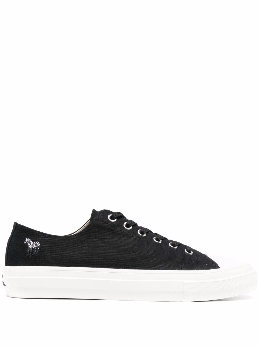 PS Paul Smith embroidered-zebra low top sneakers - Black von PS Paul Smith