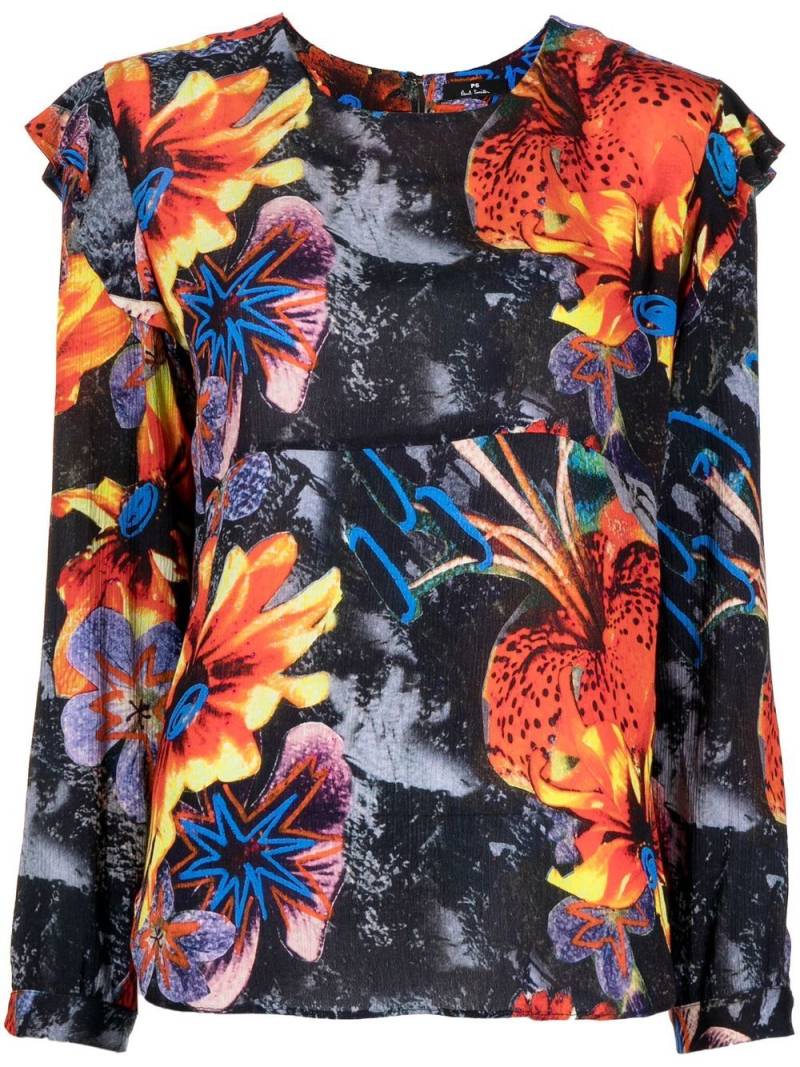 PS Paul Smith floral-print long-sleeve blouse - Multicolour von PS Paul Smith