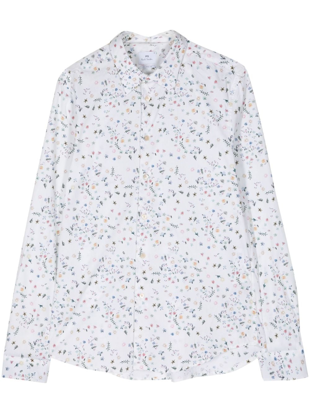 PS Paul Smith floral-print long-sleeve shirt - White von PS Paul Smith