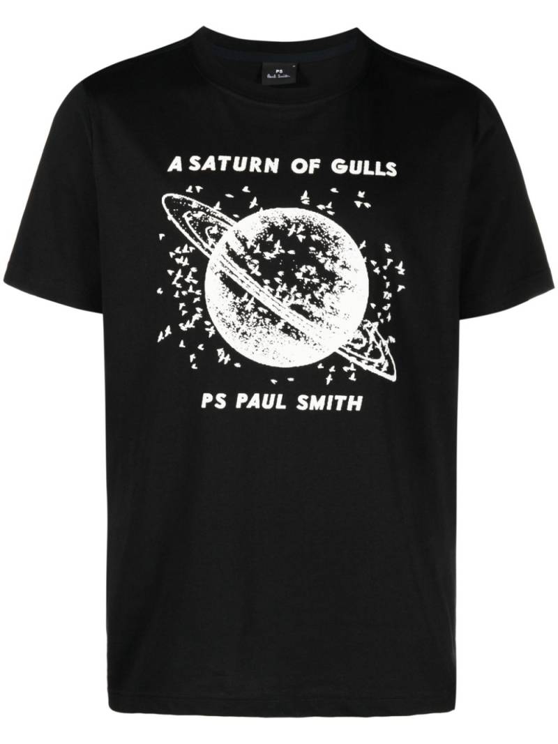 PS Paul Smith graphic-print cotton T-shirt - Black von PS Paul Smith