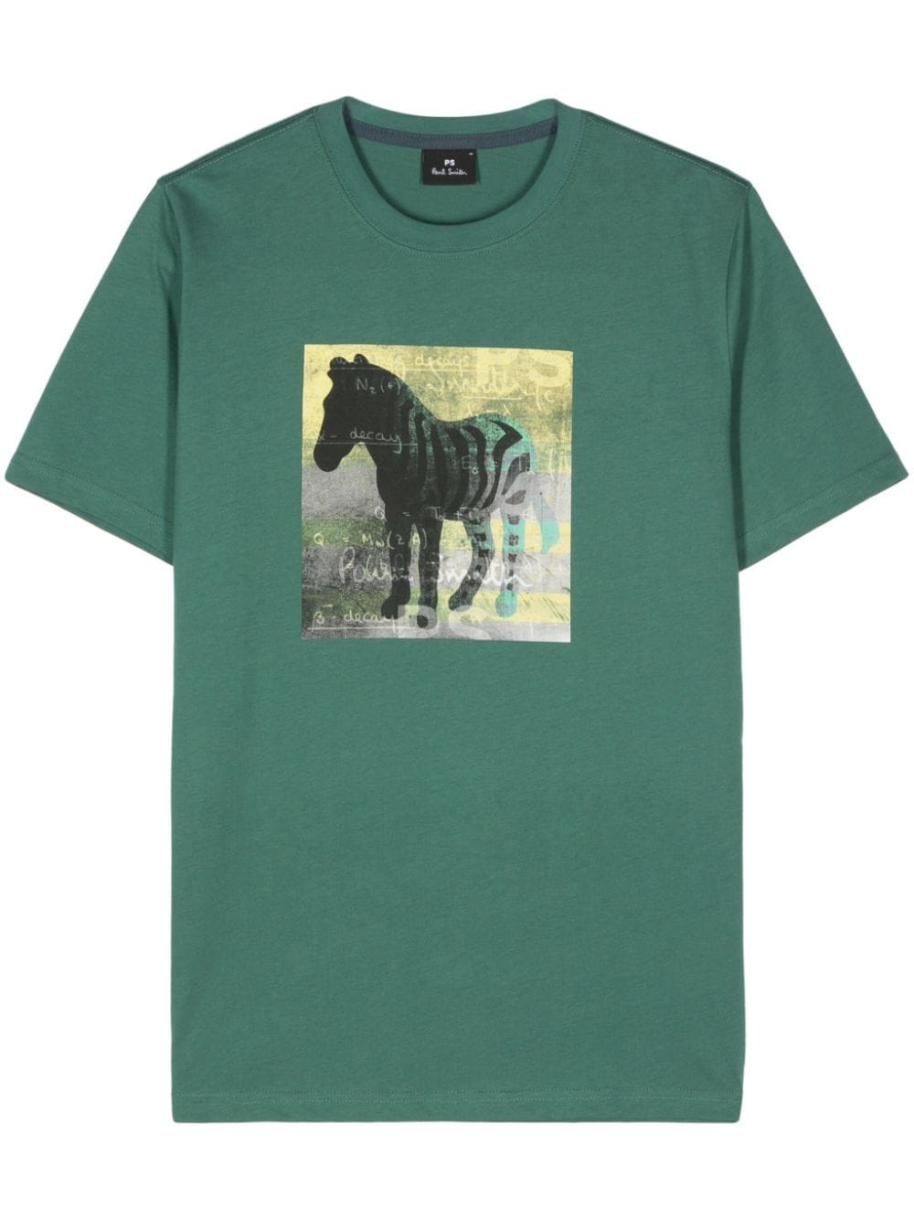 PS Paul Smith graphic-print cotton T-shirt - Green von PS Paul Smith