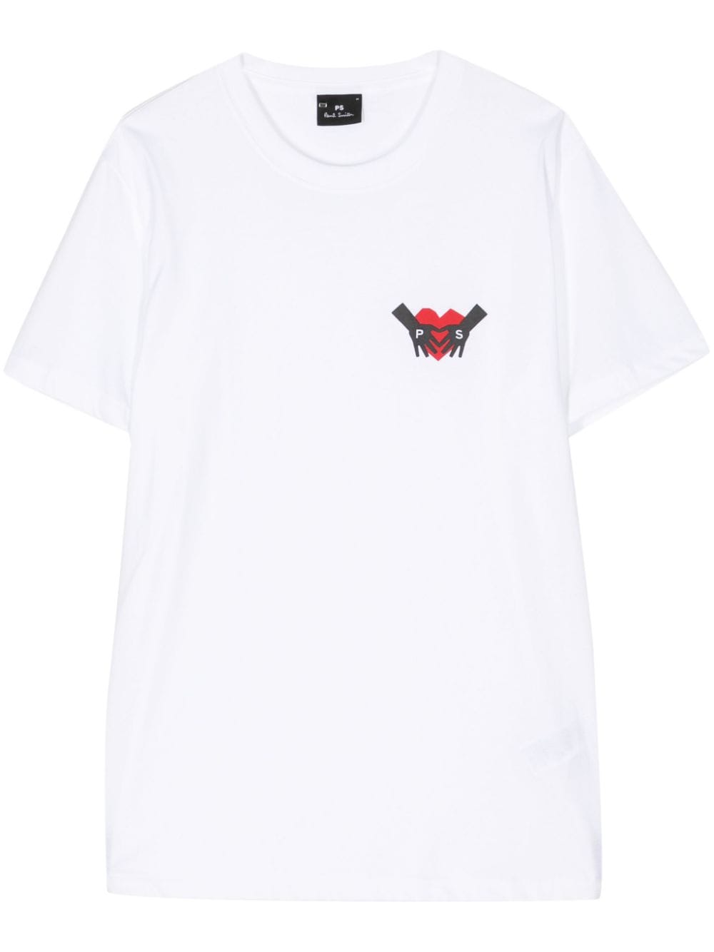 PS Paul Smith heart-print cotton T-shirt - White von PS Paul Smith